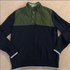 Tommy Hilfiger 3/4 Pullover Zipper Sweater Shirt
